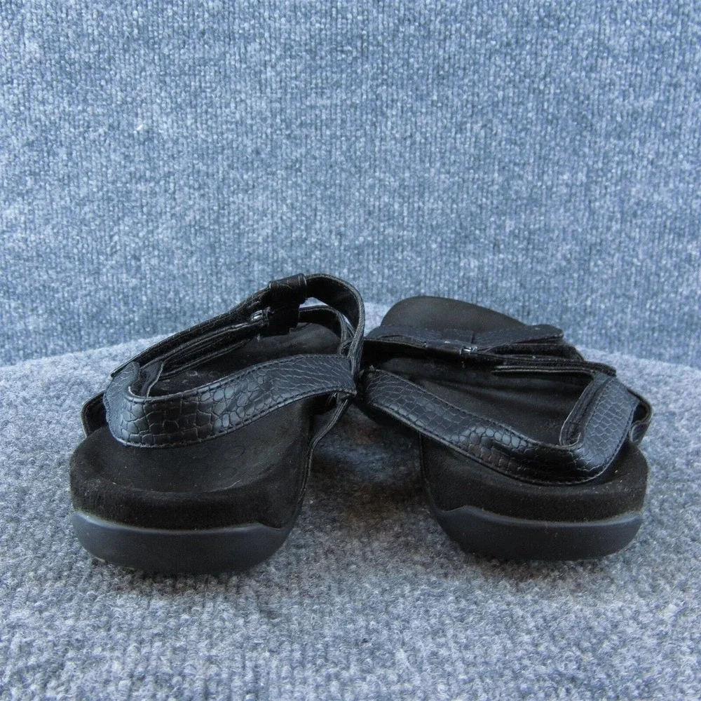 Vionic Amber Women Gladiator Sandal Shoes Black‎ Synthetic Size 6 Wide